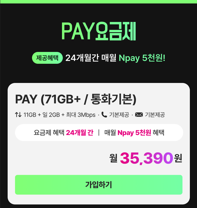 pay요금제